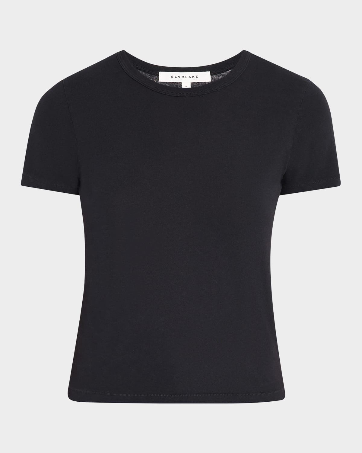 SLVRLAKE FITTED CROPPED BABY TEE 