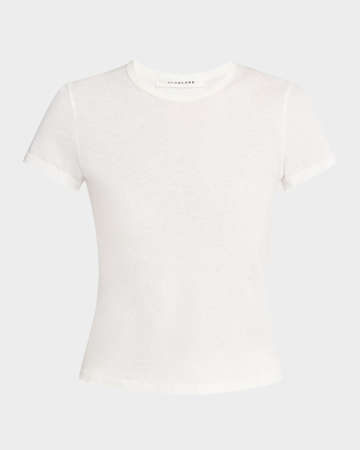SLVRLAKE FITTED CROPPED BABY TEE 