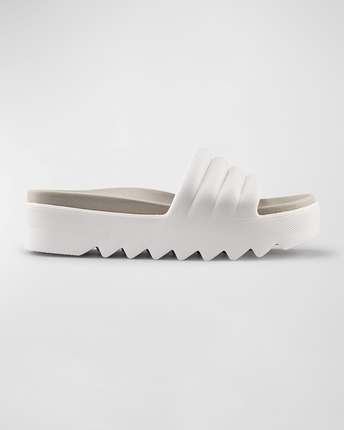 Cougar Pool Party Platform Slide Sandal In Vanilla-dove
