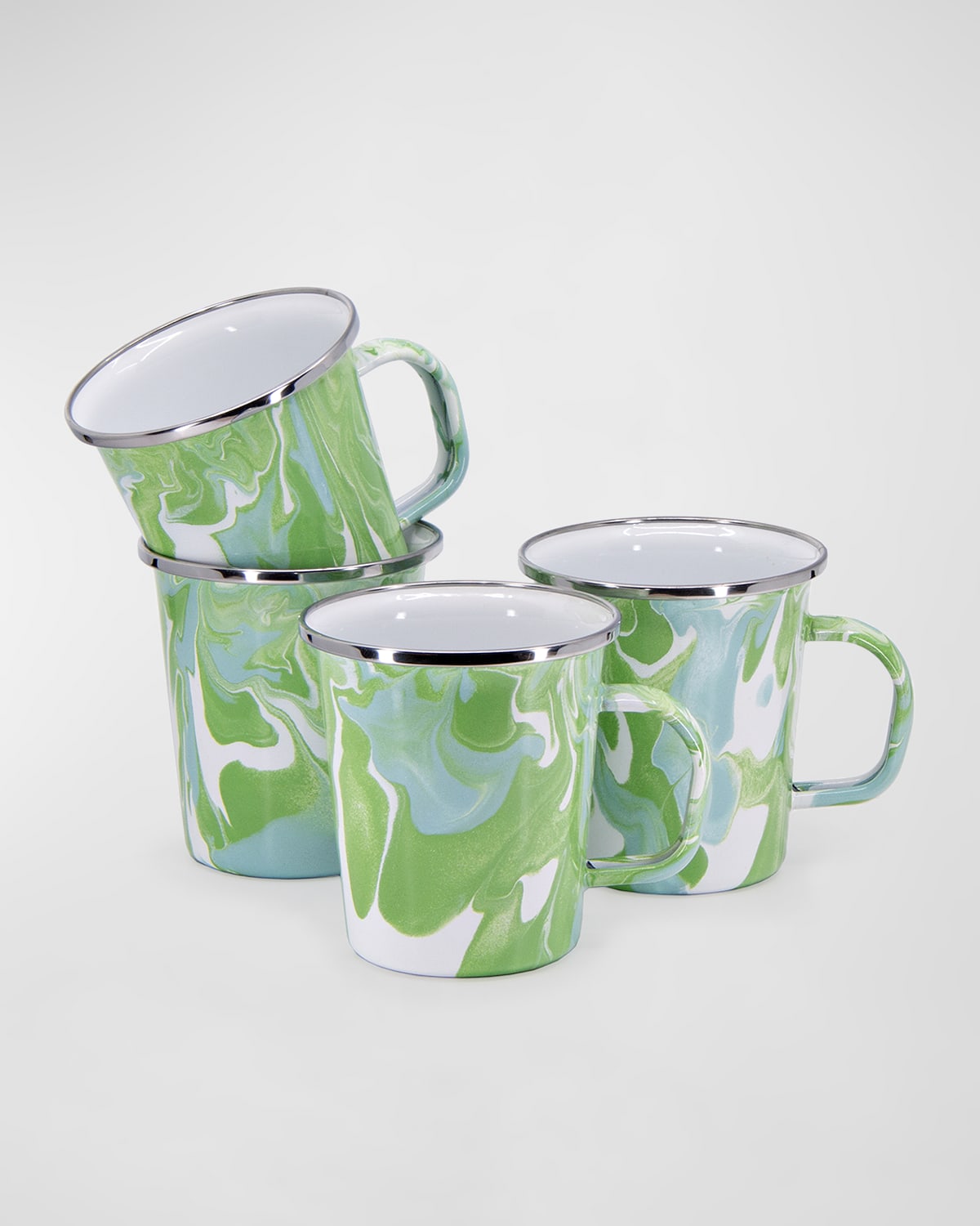 Golden Rabbit Modern Monet Latte Mugs, Set Of 4