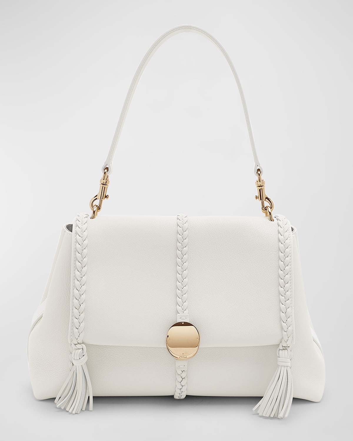 【Chloe】Penelope Medium’ shoulder bag White Chloé Penelope Medium Calfskin Shoulder Bag In White | ModeSens