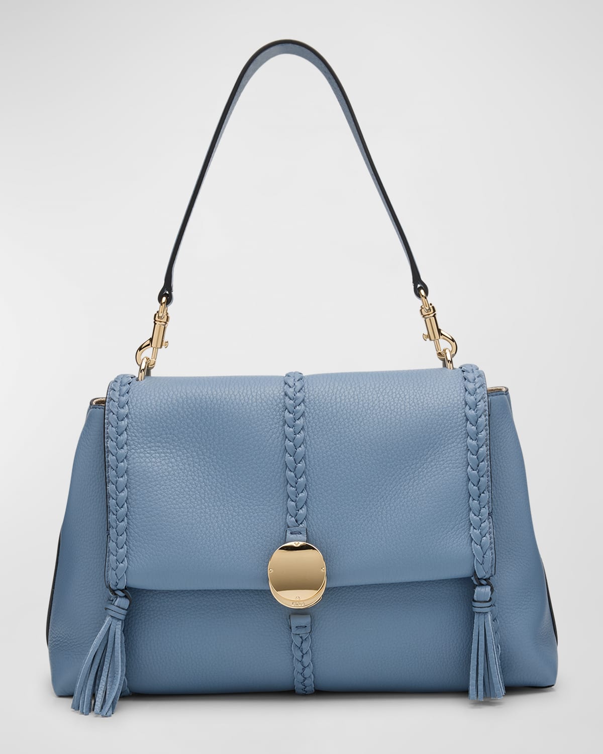 Penelope Medium Top-Handle Bag in Smooth Grained Leather