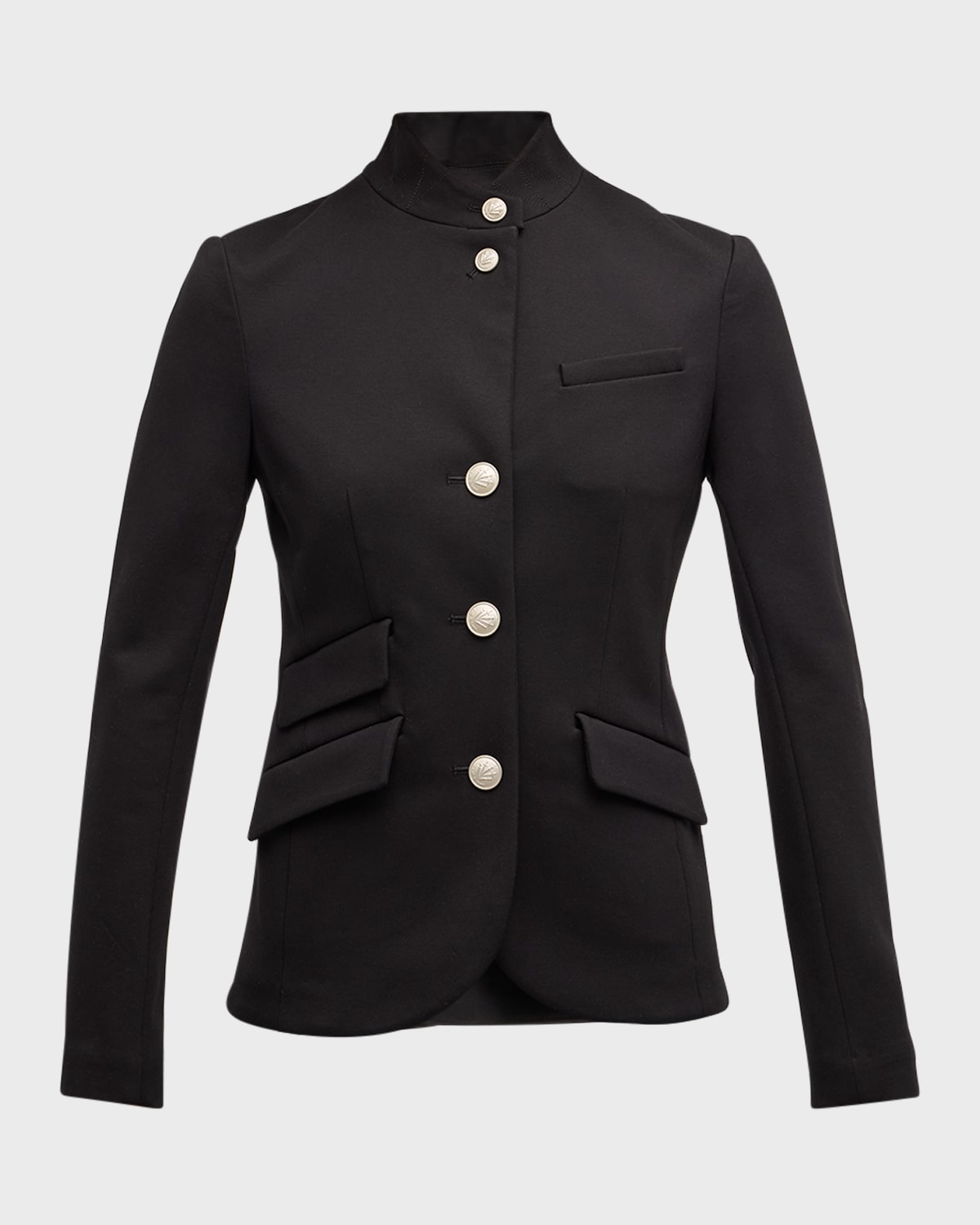 Rag & Bone Slade Three-button Wool Blazer In Blk