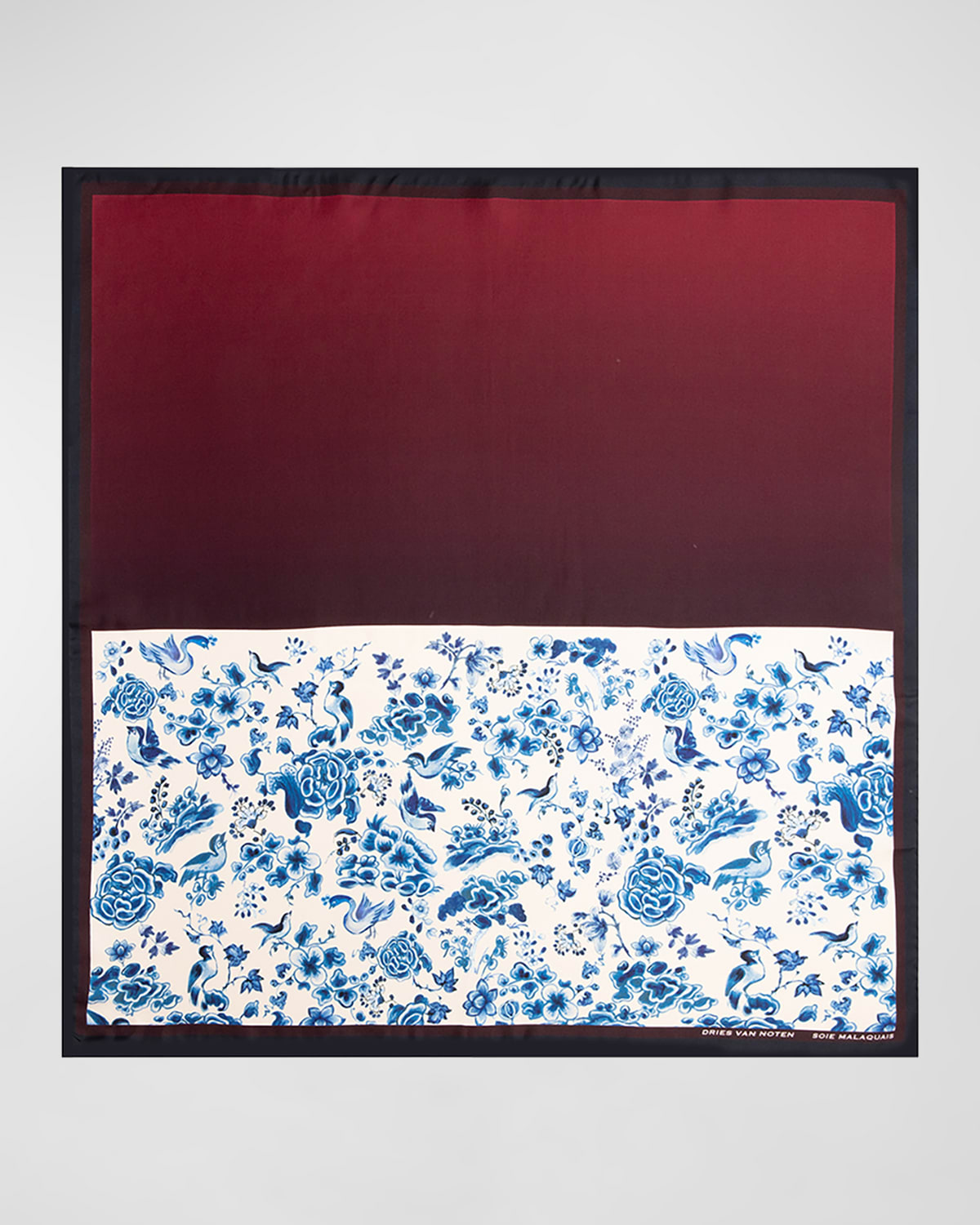 Dries Van Noten Soie Malaquais Silk Foulard In 10 Soie Malaquais