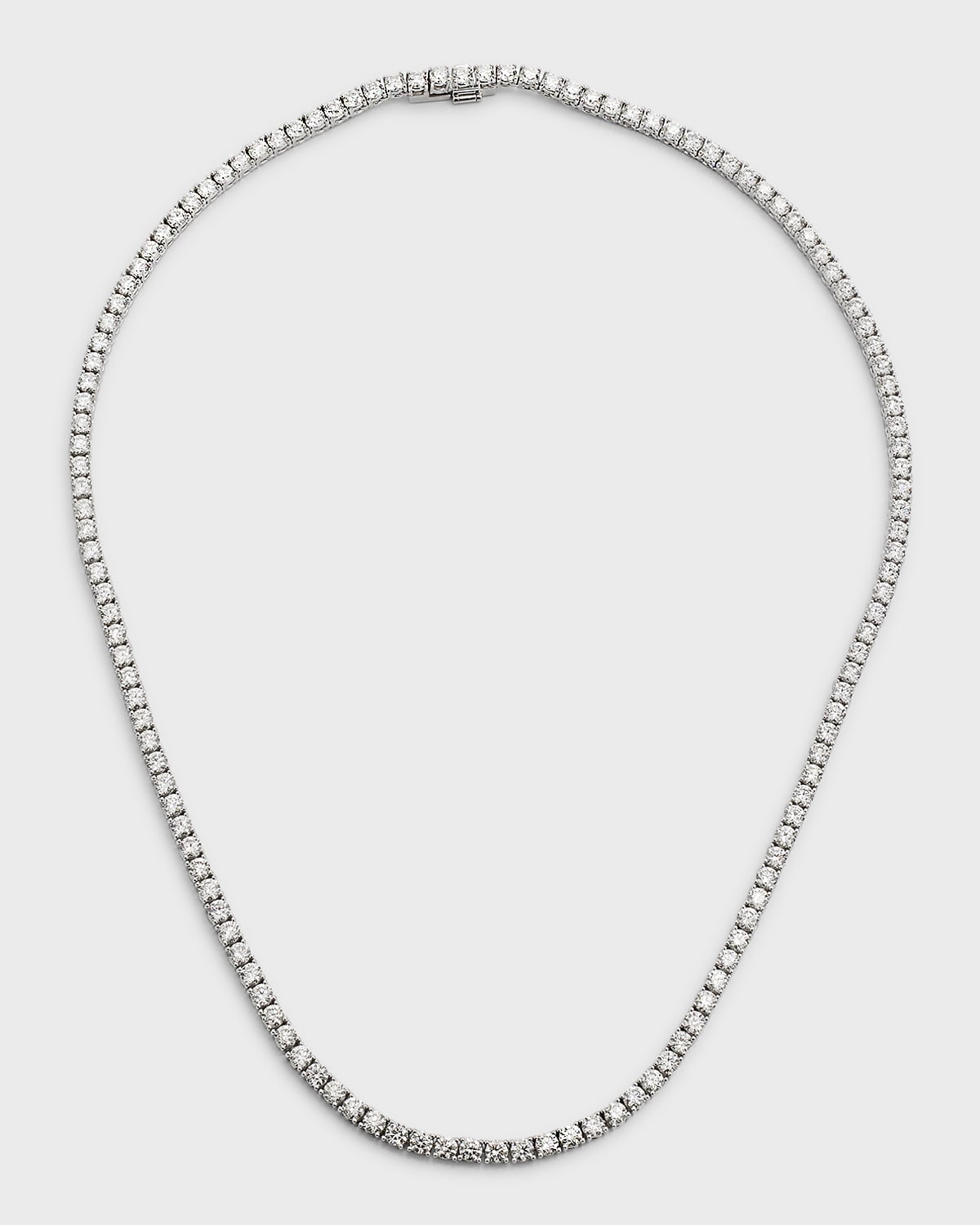 Neiman Marcus Diamonds 18k White Gold Diamond Tennis Necklace