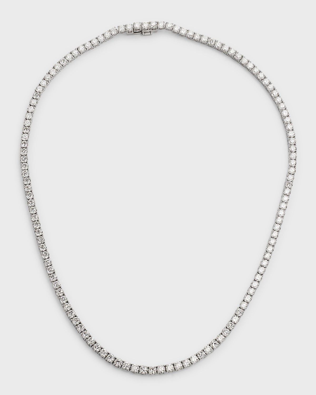 Neiman Marcus Diamonds 18k White Gold Diamond Tennis Necklace