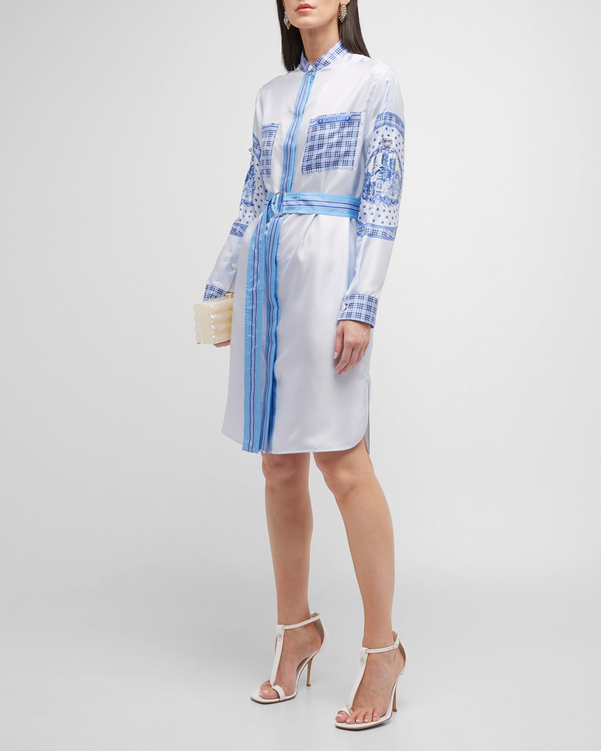 Burberry Monuments Pr In Foxglove Blue Ip