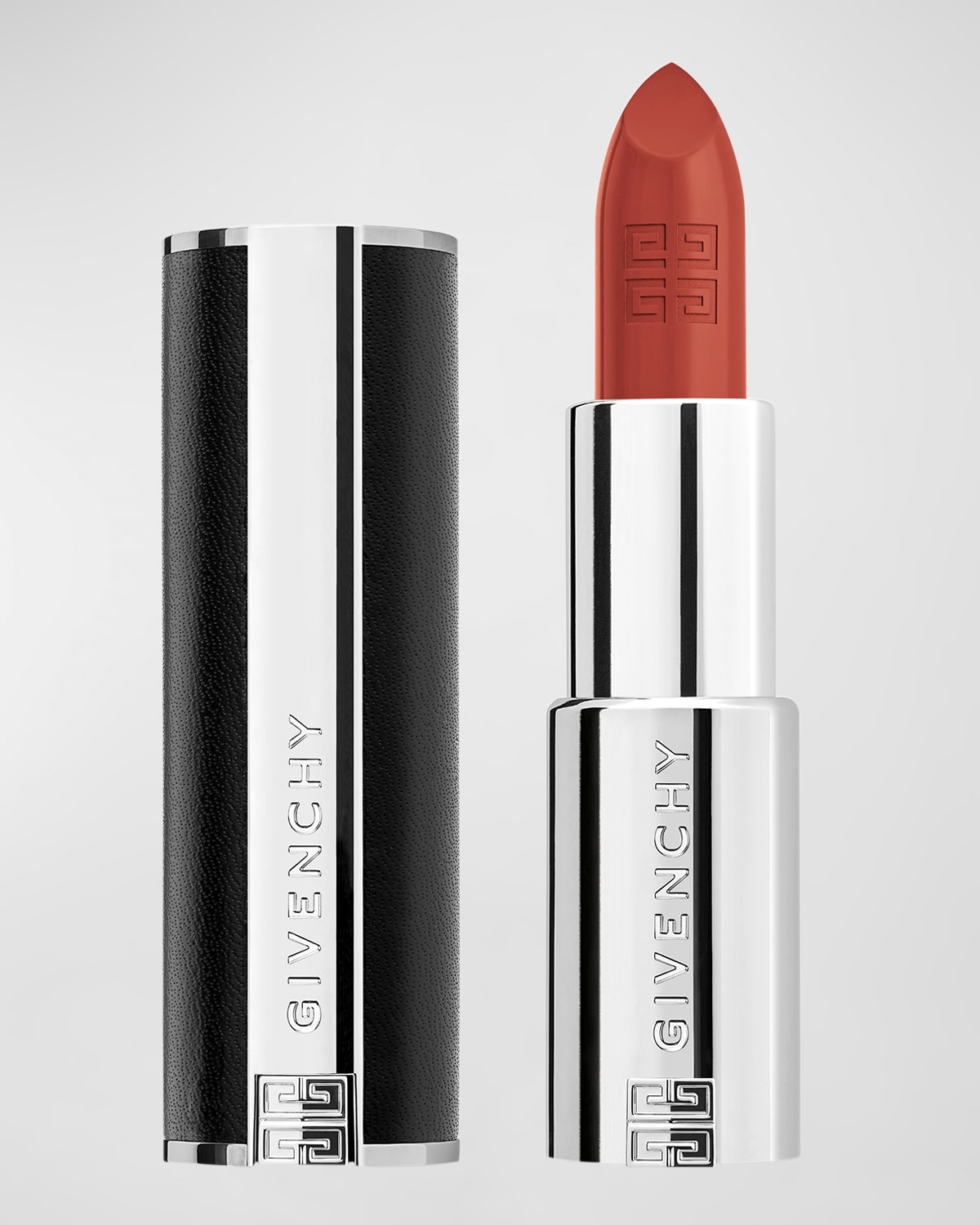 Shop Givenchy Le Rouge Interdit Intense Silk Lipstick In N500 - Brun Mocha