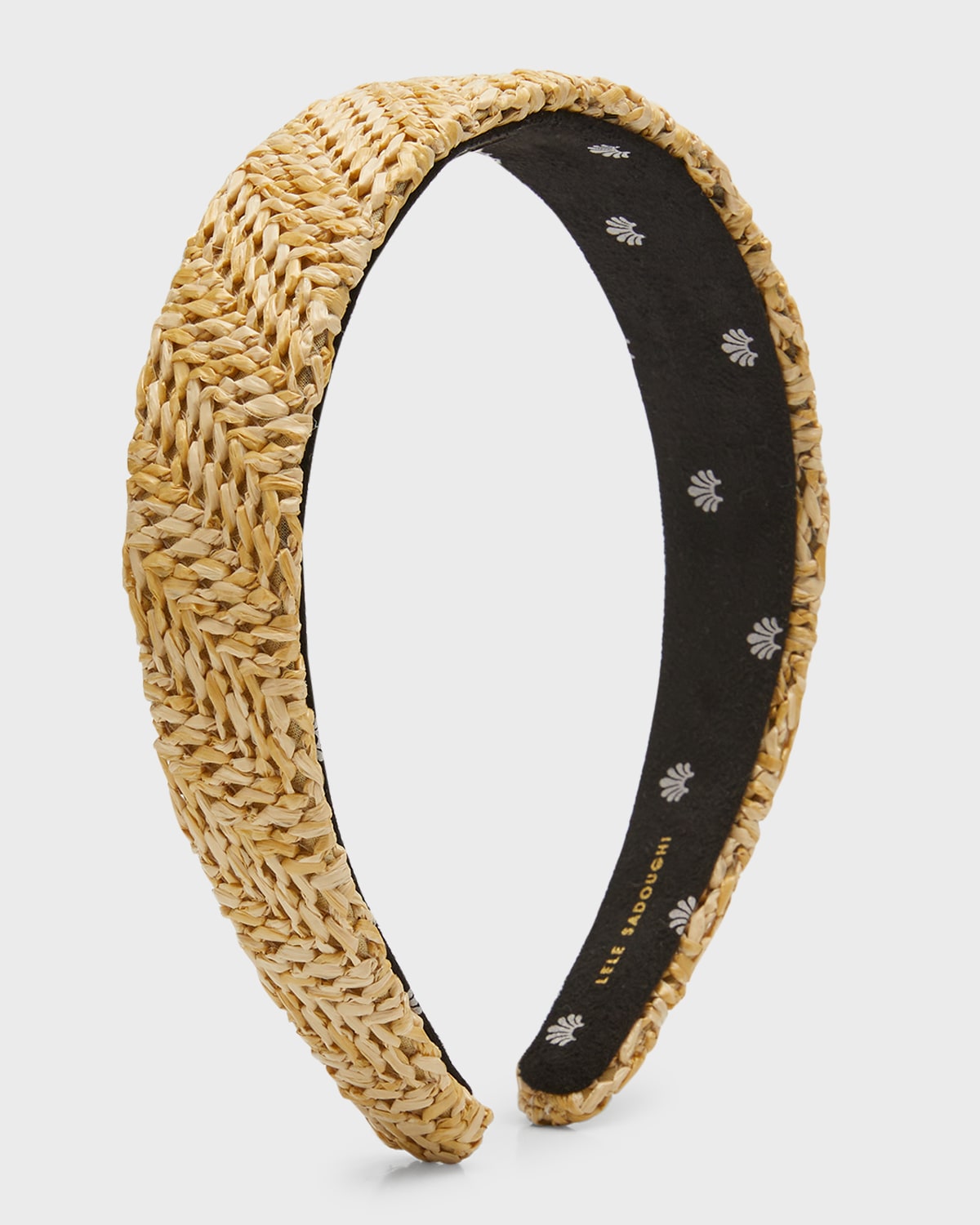 Shop Lele Sadoughi Bessette Raffia Headband In Natural