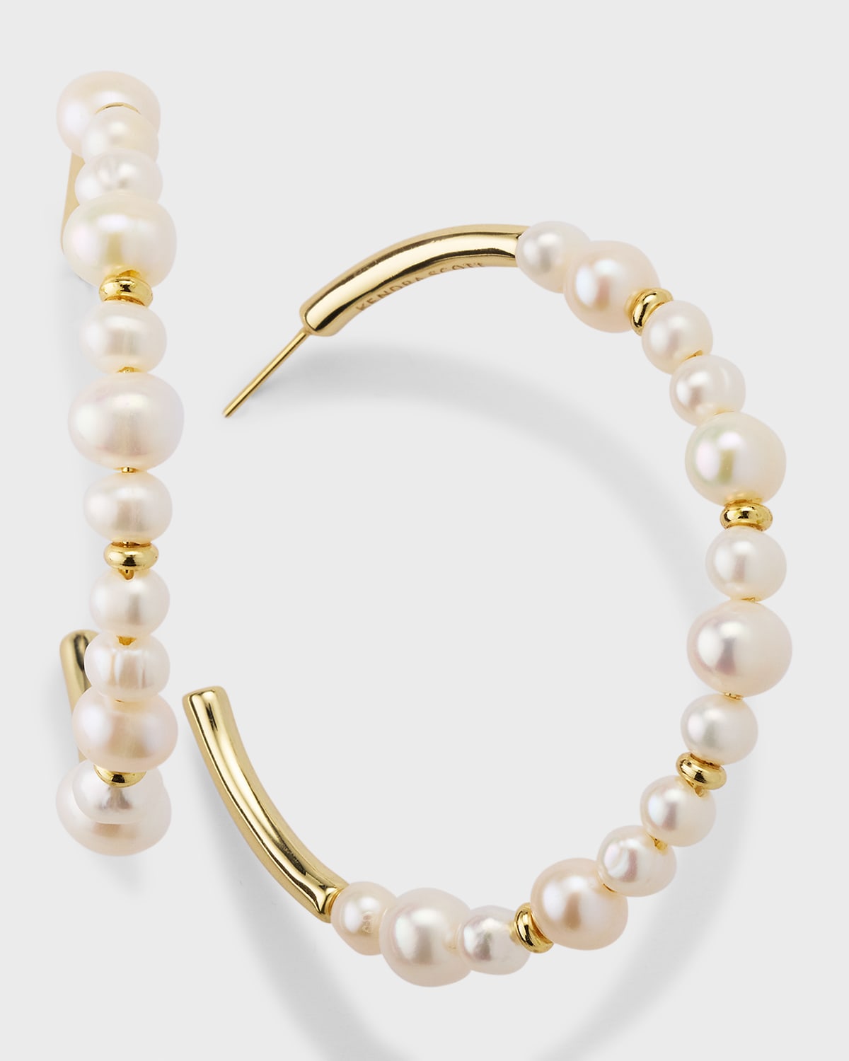 Kendra Scott Josie Beaded Pearl Hoop Earrings Smart Closet