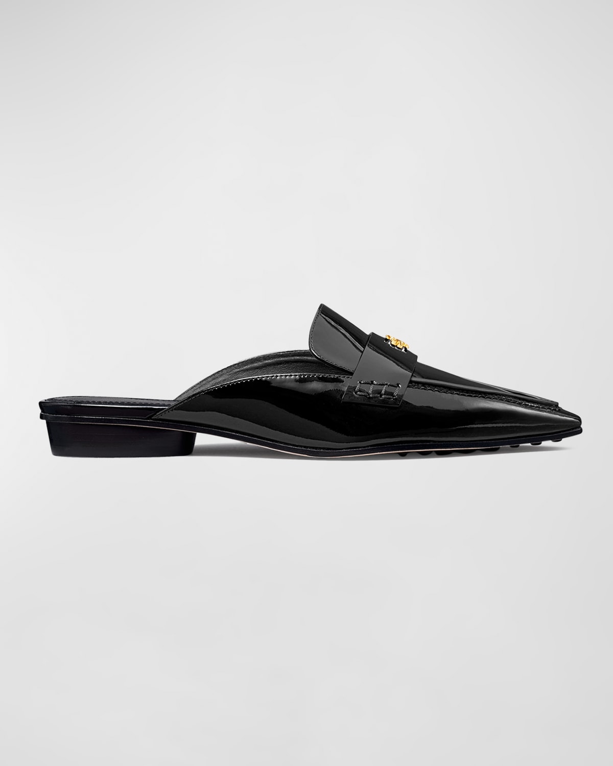Tory Burch Pointed Backless Loafer In Perfect Black