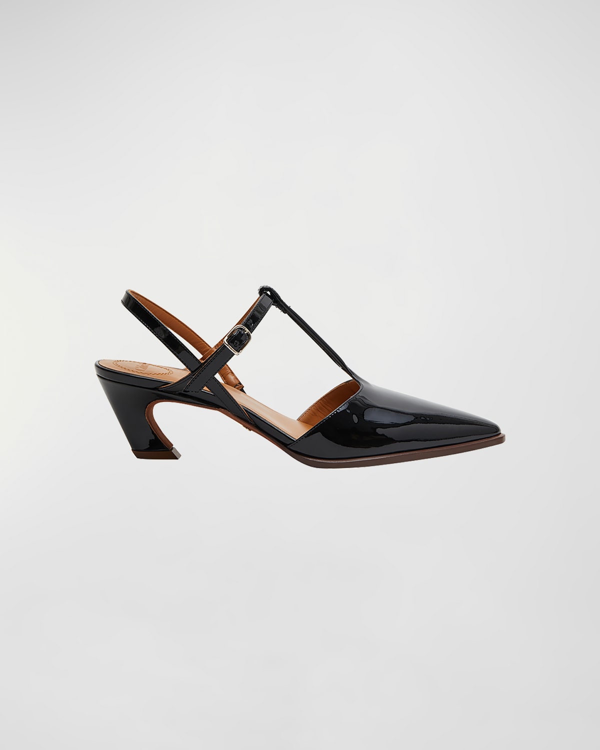 Chloé Oli Leather Mary Jane Pumps In Black