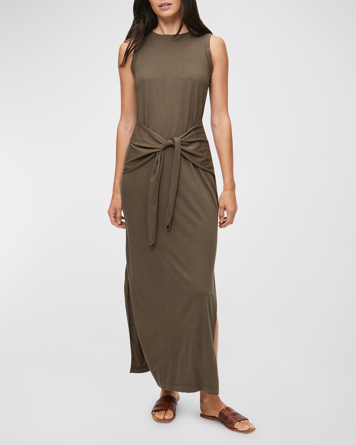 Michael Stars Solange Tie Waist Dress In Dolma In Dolma