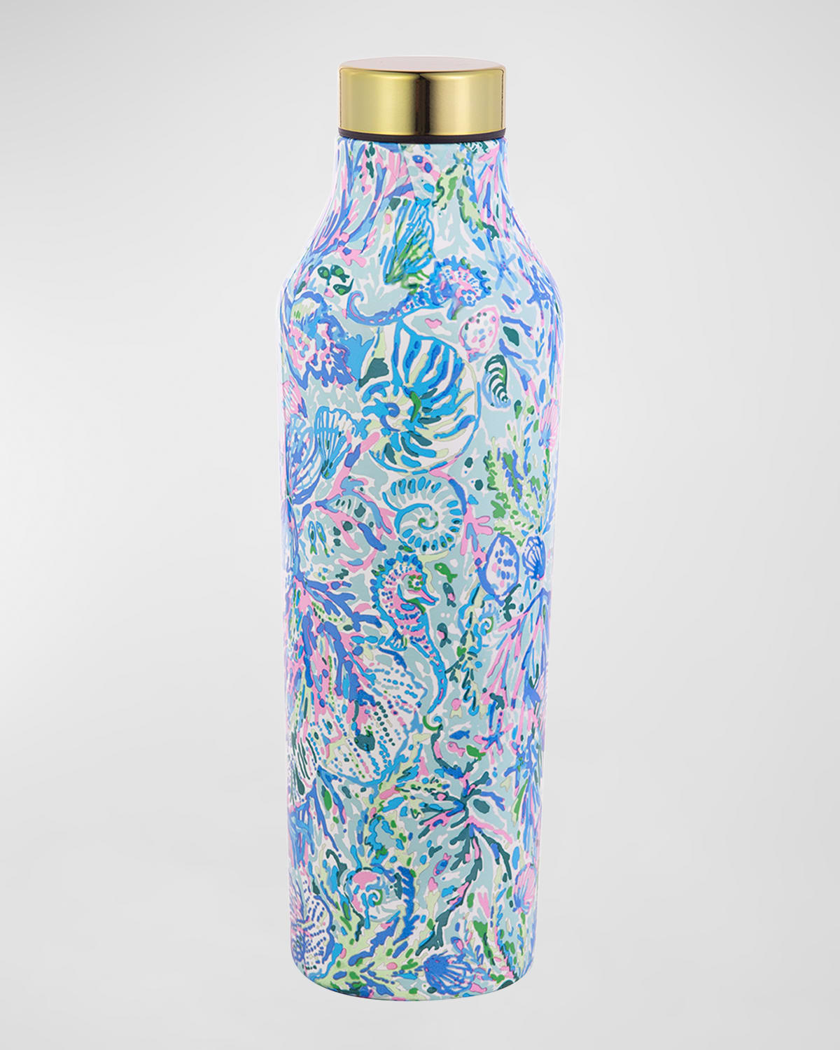Lilly Pulitzer Stainless Steel Water Bottle In Surf Blue Soleil It On Me