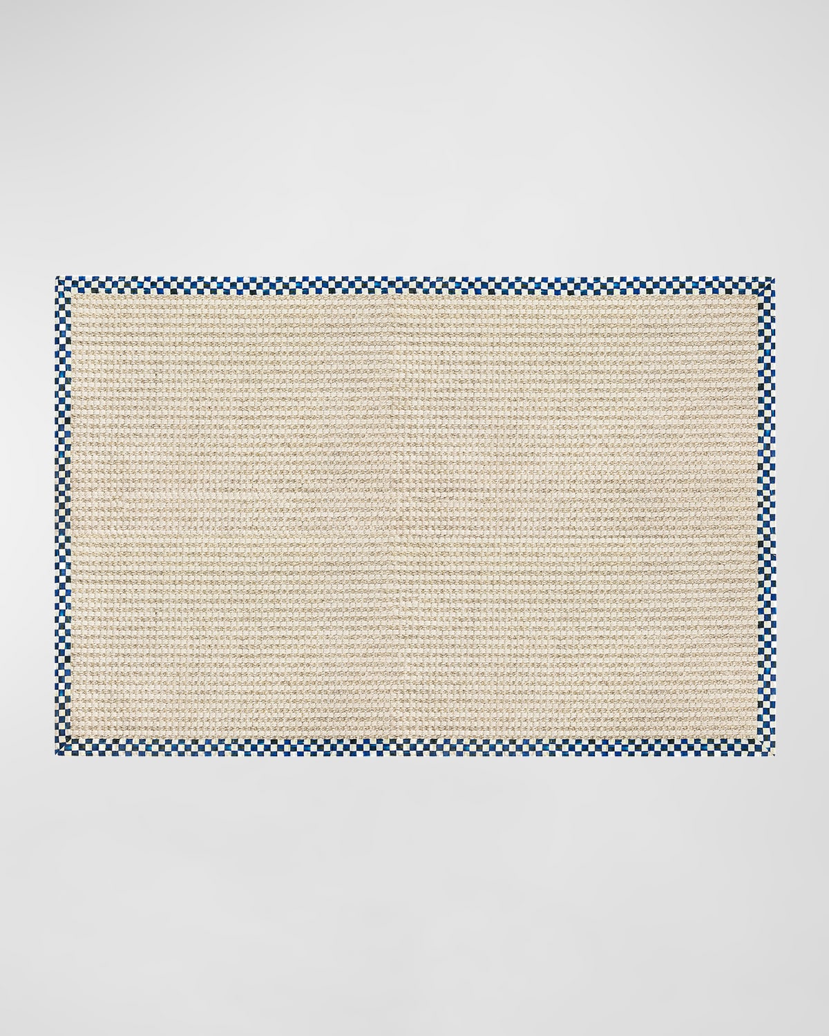 Mackenzie-childs Royal Cable Wool Sisal Rug, 6' X 9' In Brown