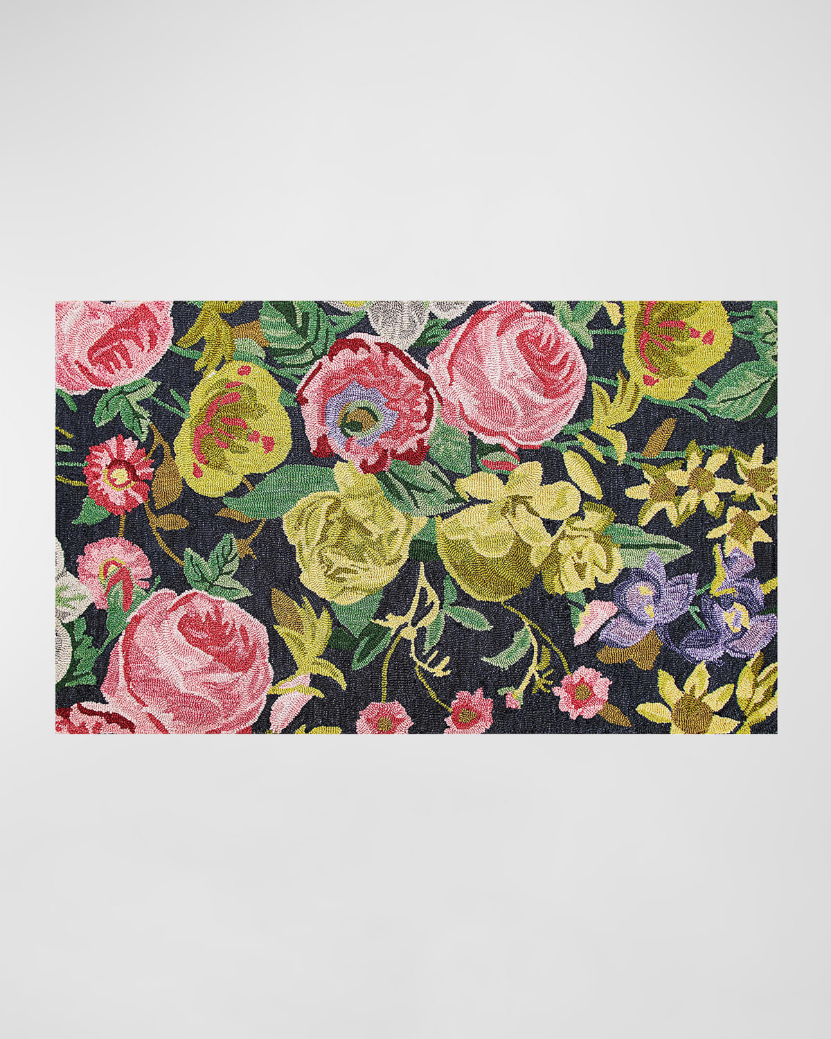 Midnight Floral Rug, 3' x 5'