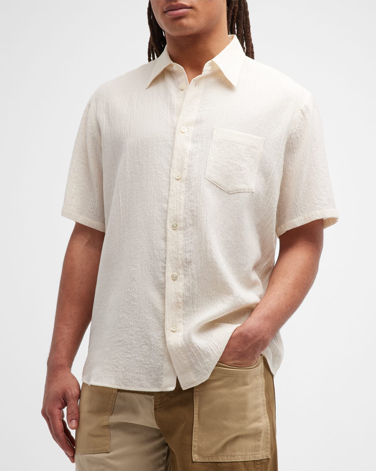 Men's Textured Cloak Sport Shirt