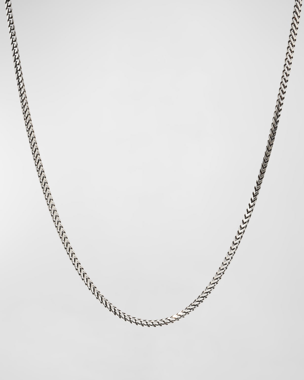 Konstantino Men's Silver Wheat Chain Necklace, 20"l