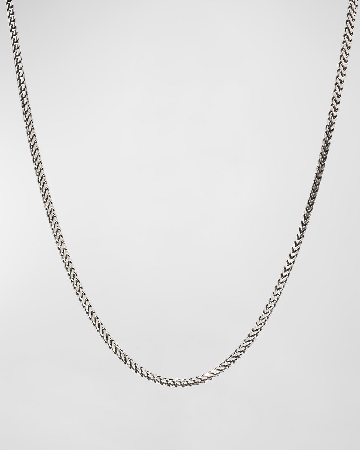 Konstantino Men's Silver Wheat Chain Necklace, 22"l