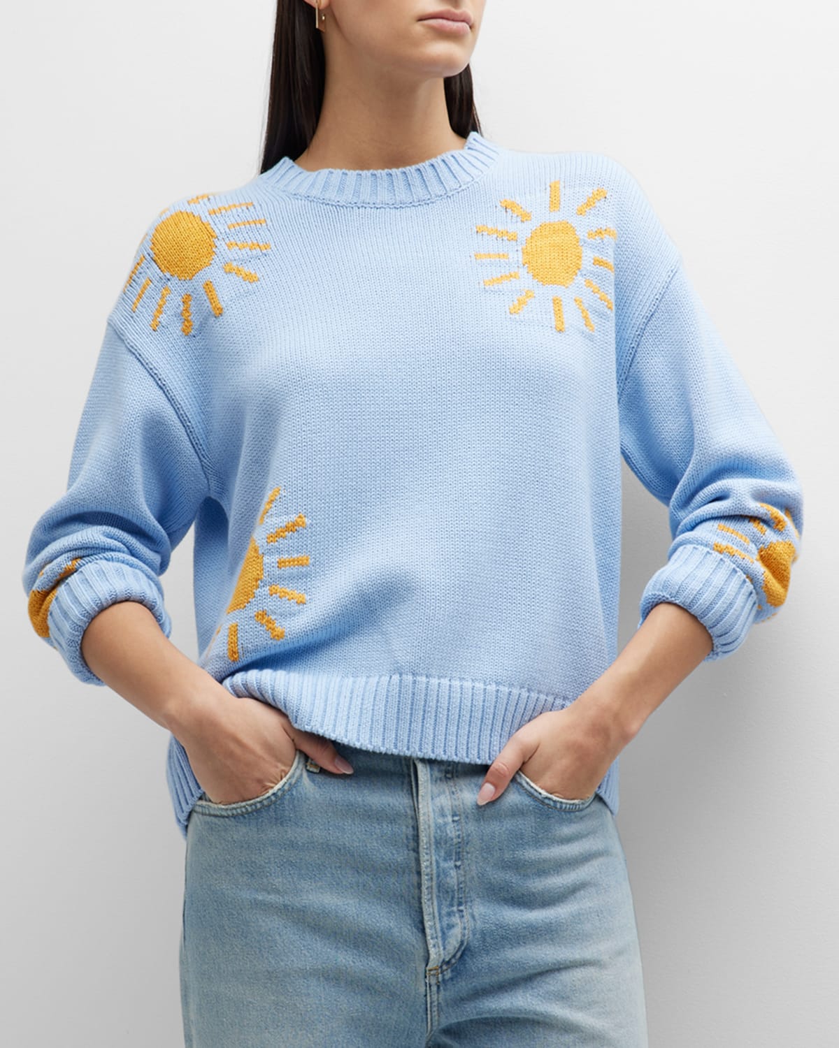 Rails Zoey Cashmere-blend Crewneck Sweater In Sunshine