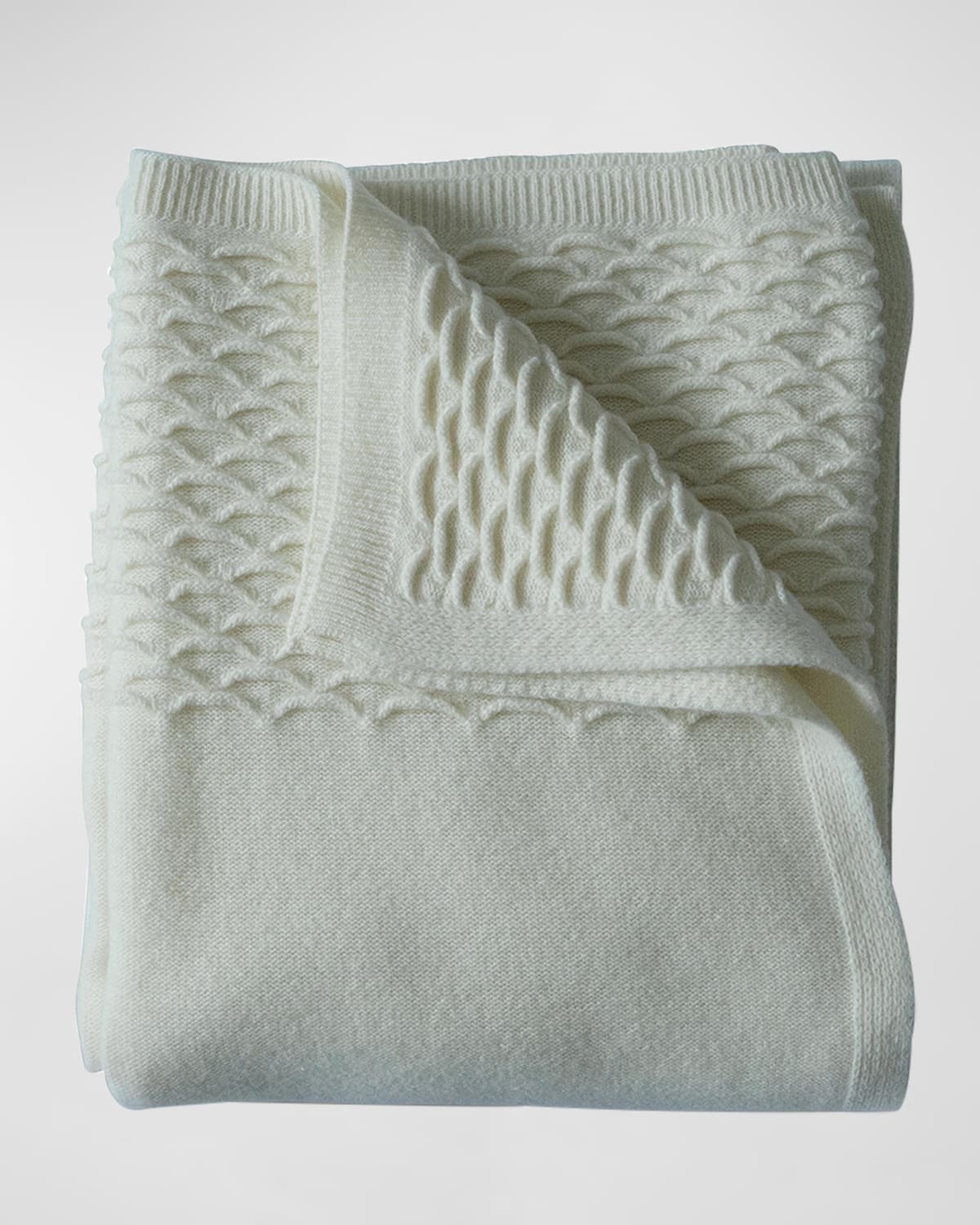 Evangeline Linens Knit Wool Throw Blanket