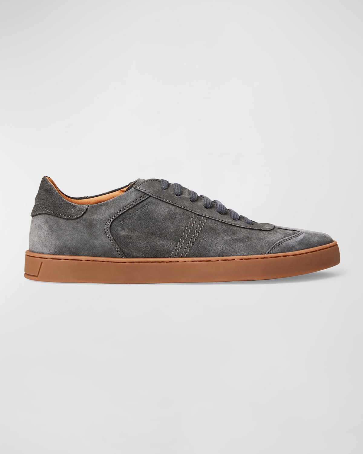 Bruno Magli Bono Sneaker In Grey Suede
