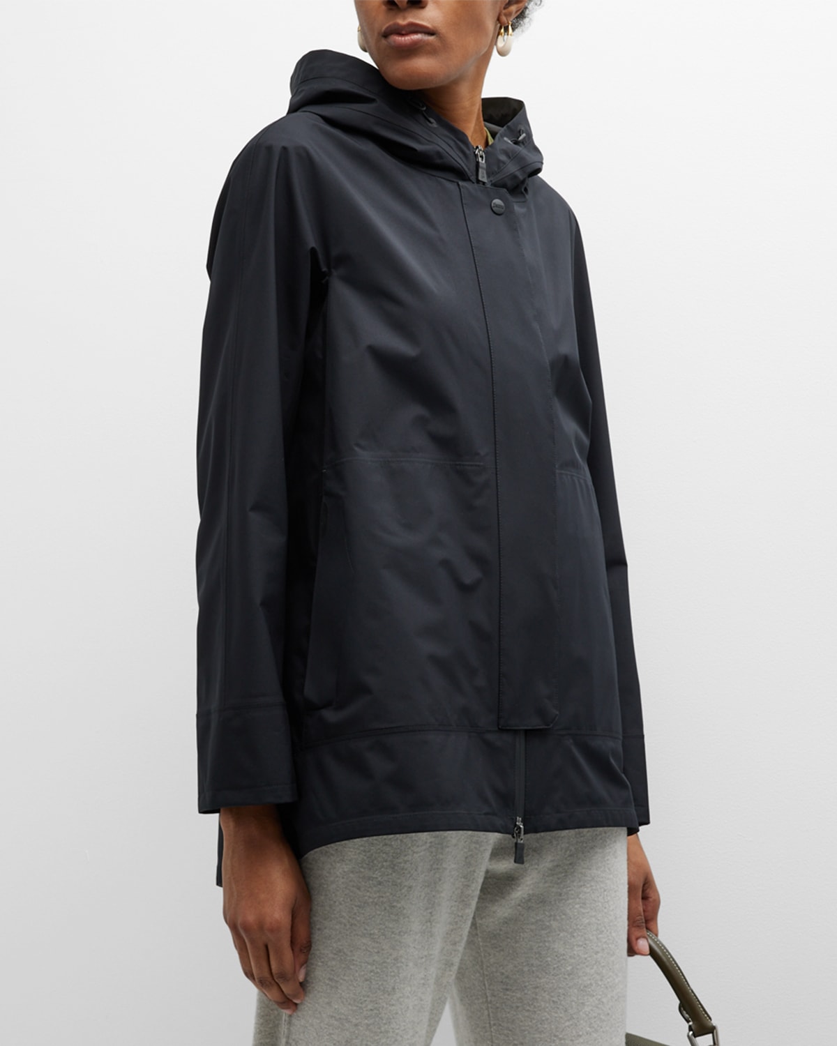 Herno Laminar Goretex Waterproof Coat In Blu ModeSens