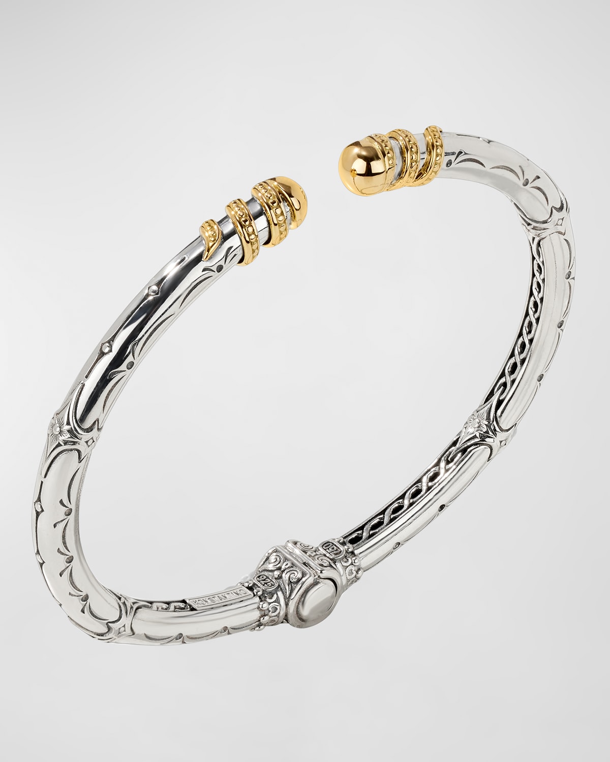Konstantino 18k Gold And Silver Spinal Bracelet