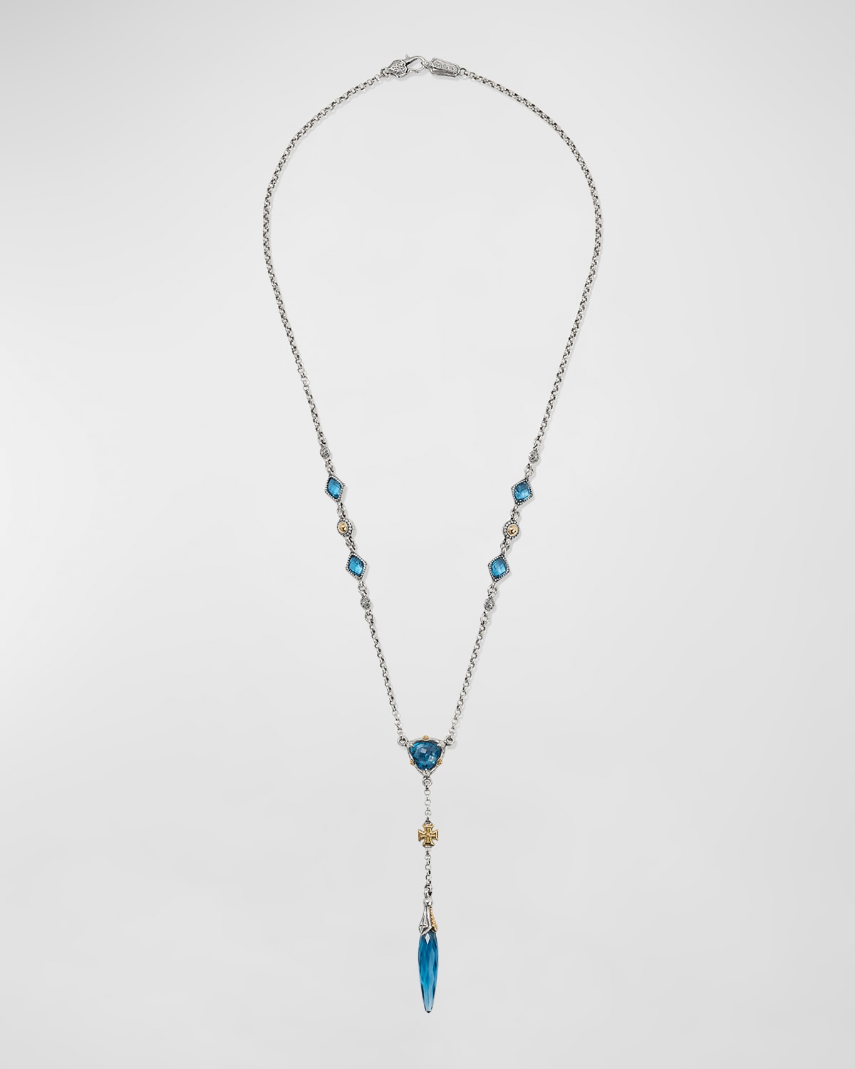 Konstantino 18k Gold Blue Spinal Necklace