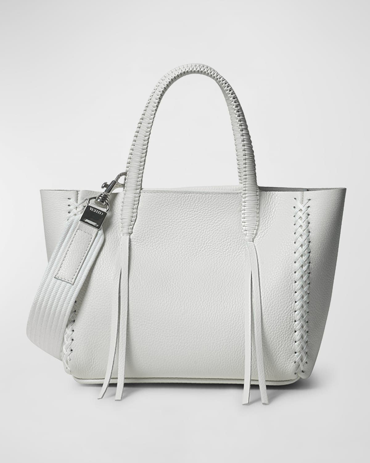 CALLISTA MINI BRAIDED LEATHER TOTE BAG