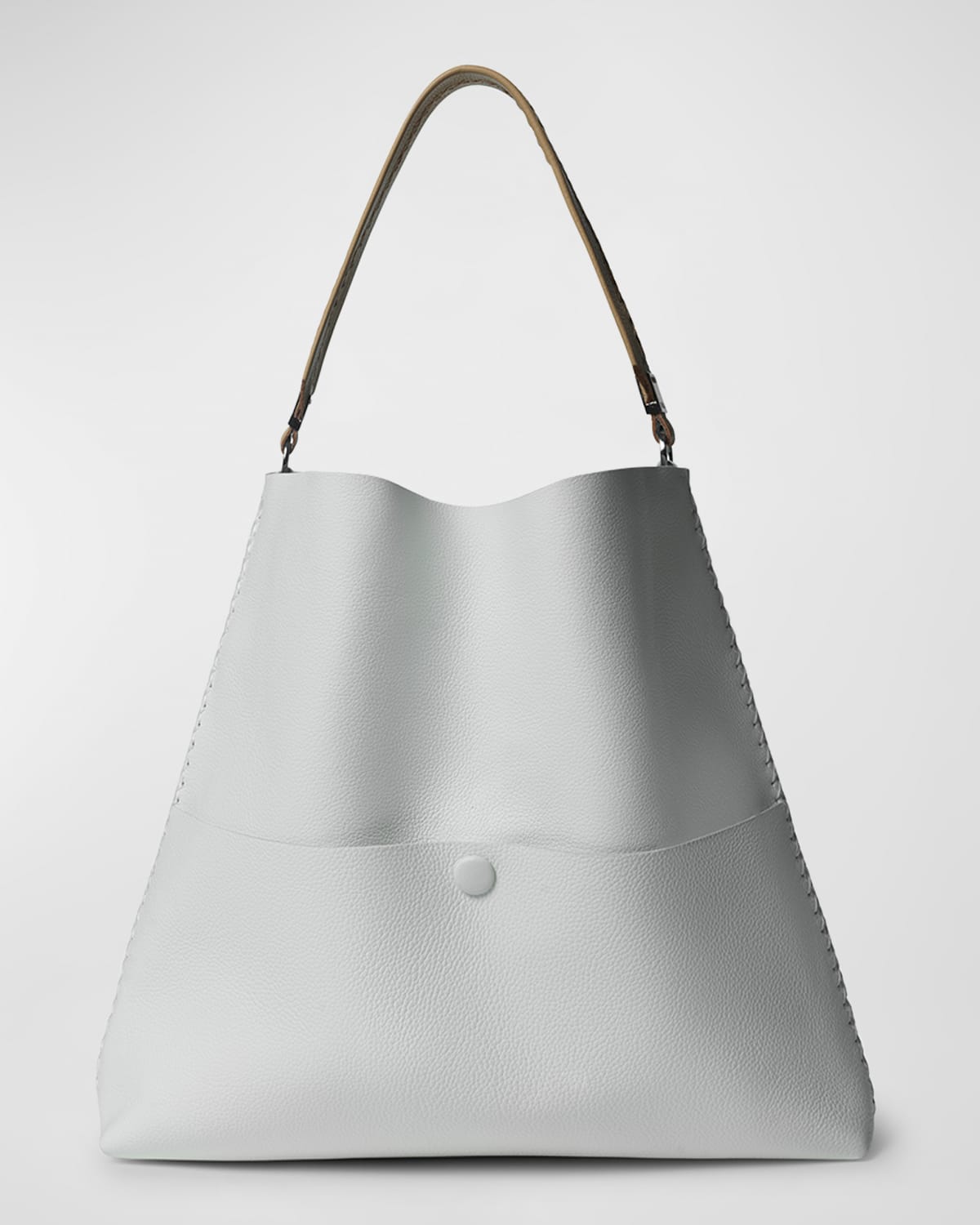 Callista Slim Medium Leather Tote Bag