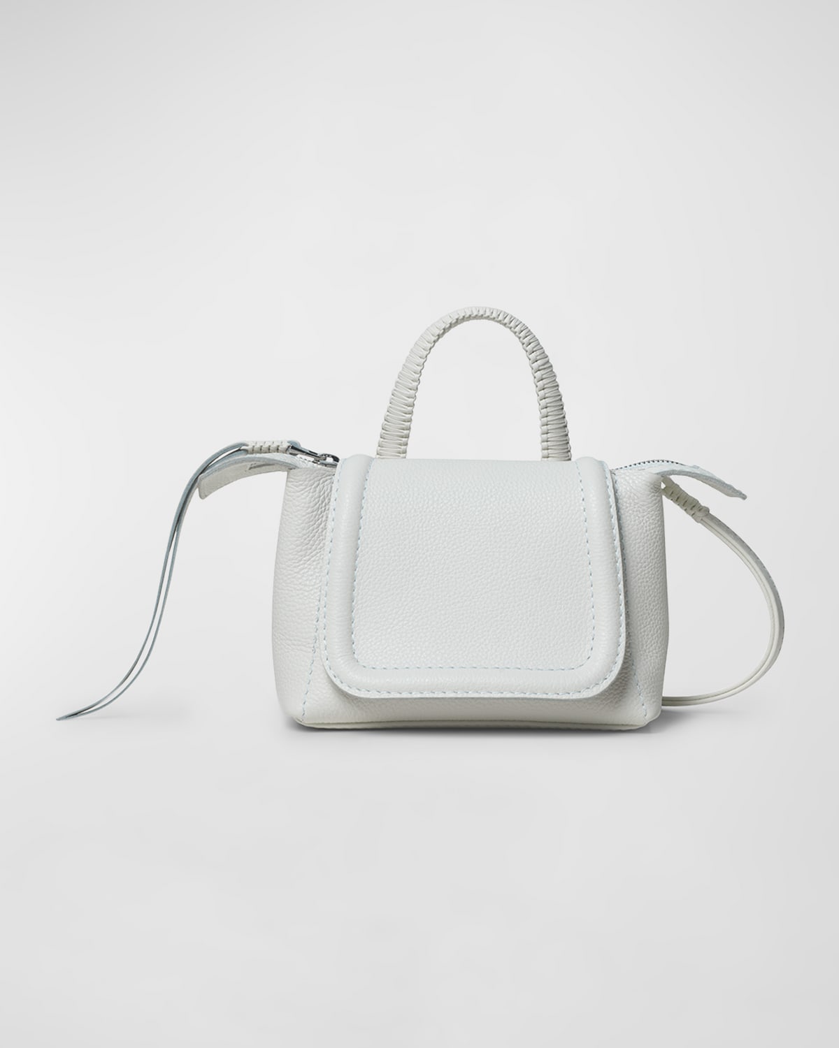 Mini Flap Leather Top-Handle Bag