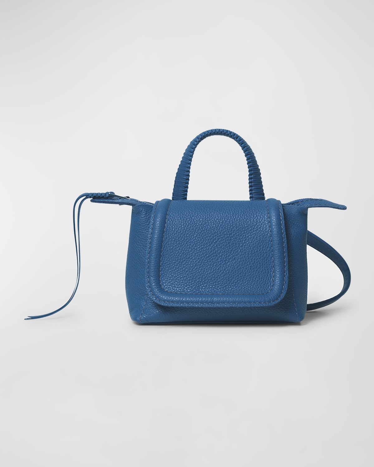 Mini Flap Leather Top-Handle Bag