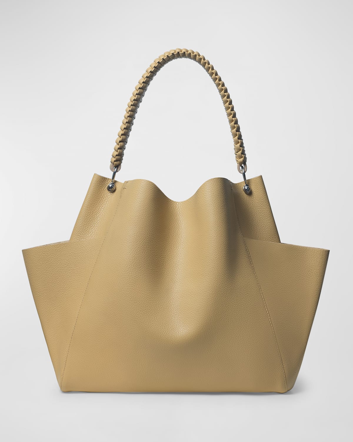 Callista Grained Leather Shoulder Bag
