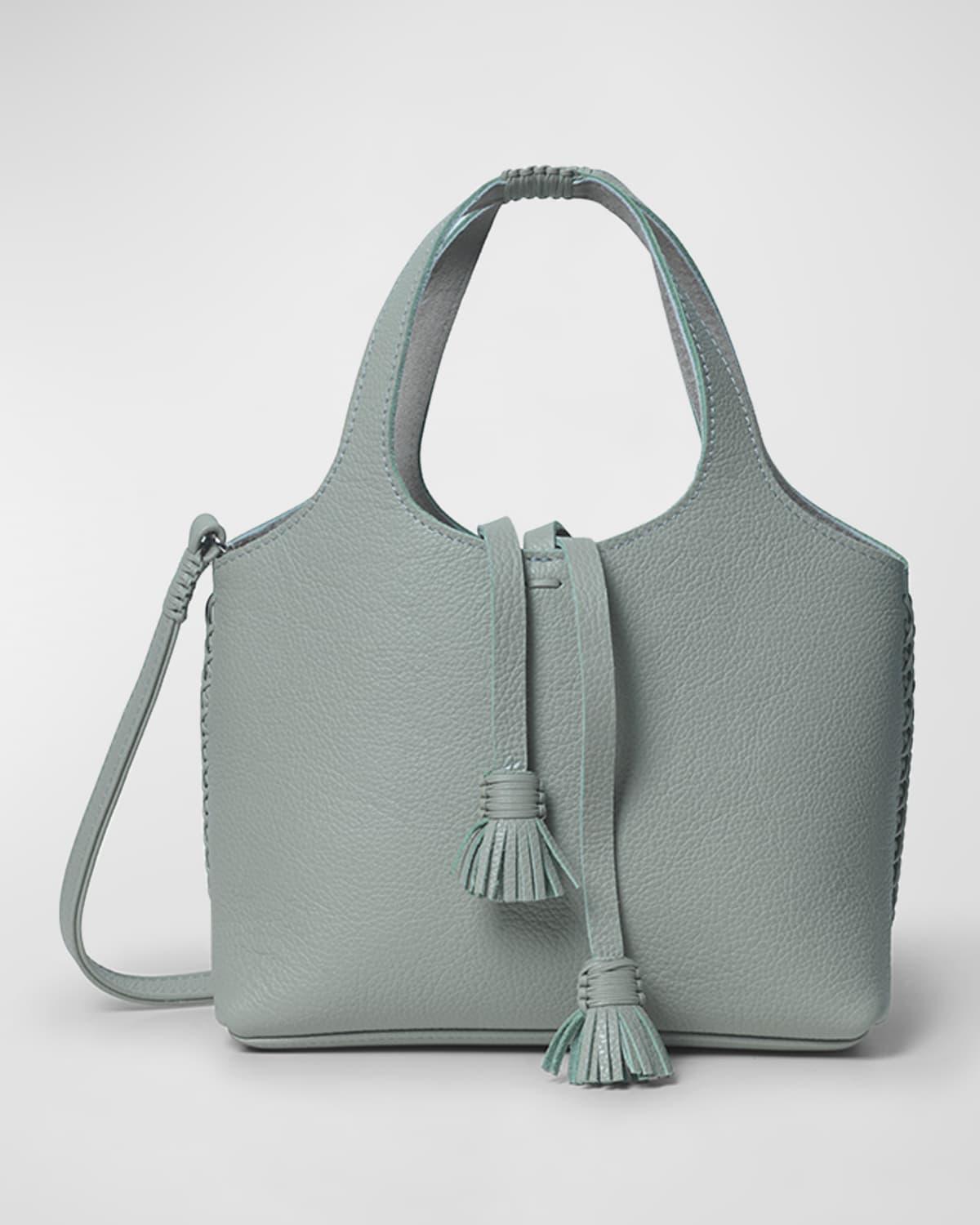 Callista City Mini Grained Leather Top-Handle Bag