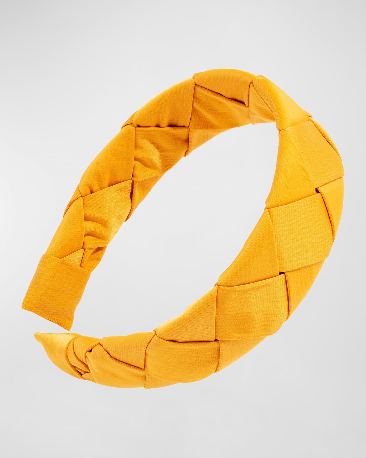 L Erickson Blair Braided Headband In Mustard