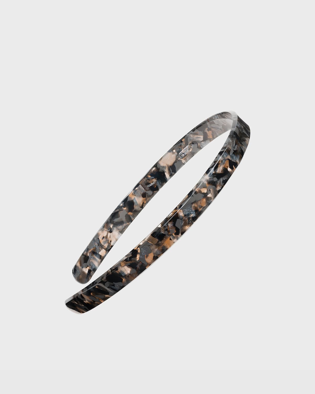 France Luxe Skinny Headband In Pavlova Black