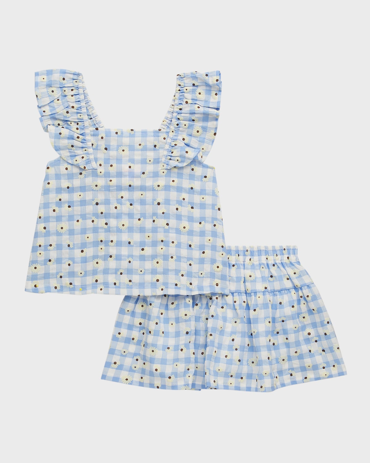 Girl's Plaid Skirt 2-Piece Set, Size 4-6X