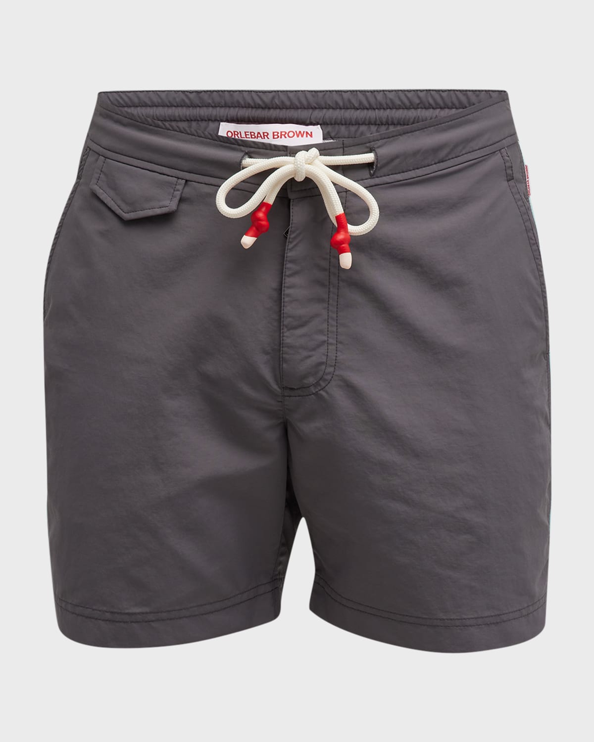 Orlebar Brown Men's Standard Piped Swim Trunks Smart Closet