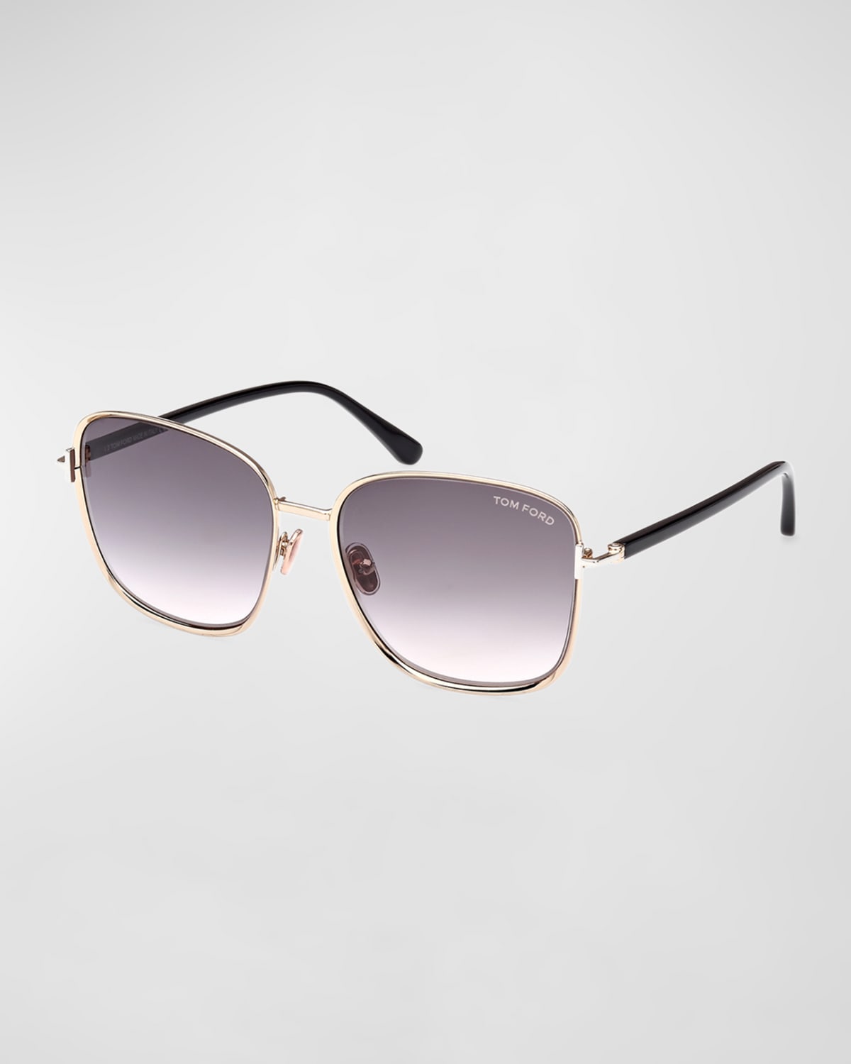 TOM FORD GRADIENT SQUARE METAL SUNGLASSES