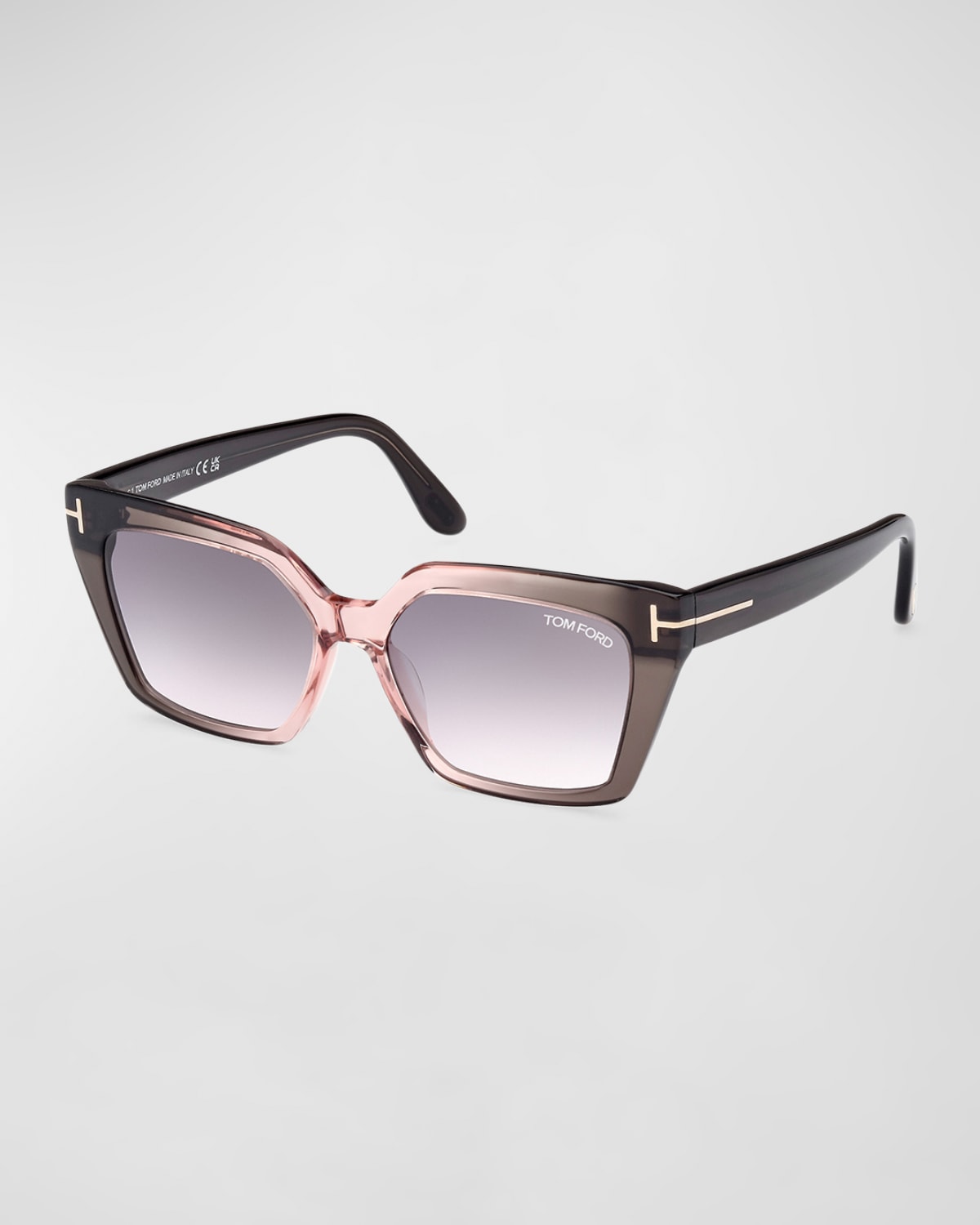 Tom Ford Winona 53mm Gradient Polarized Cat Eye Sunglasses