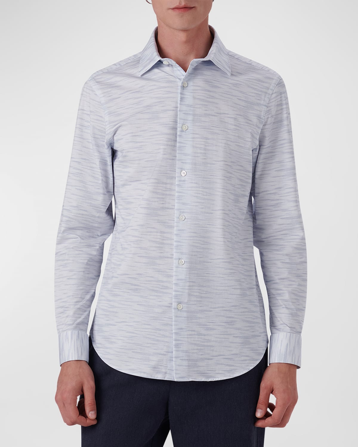 BUGATCHI MEN'S OOOHCOTTON TECH SPORT SHIRT