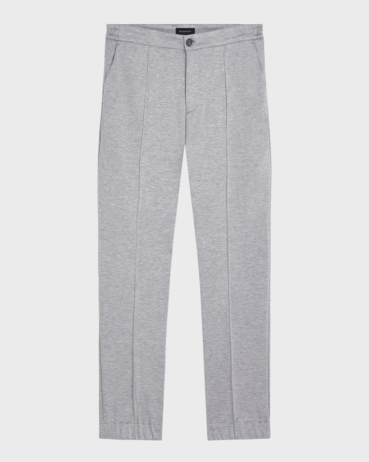 Bugatchi Slim Fit Linen Blend Double Knit Chinos In Platinum