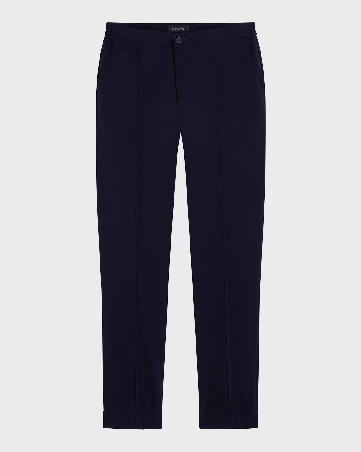 Bugatchi Elastic Back Knit Pants In Navy