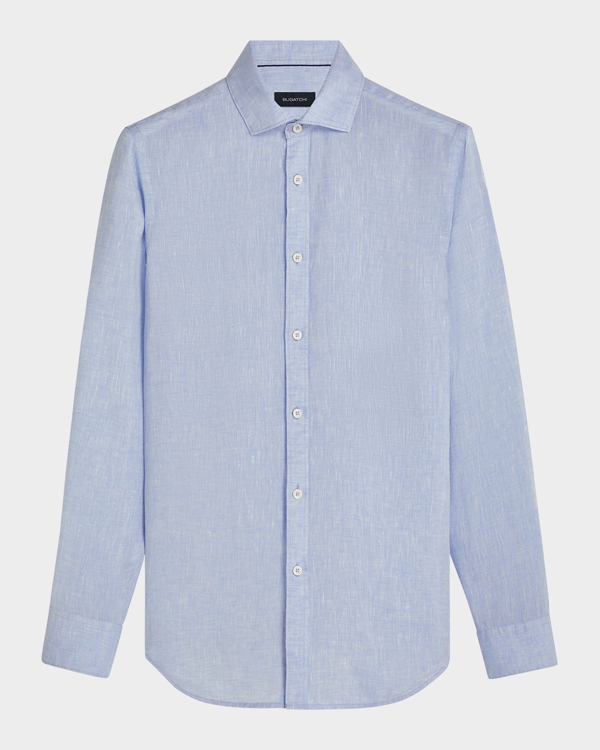 Shop Bugatchi Men's Linen Sport Shirt In Sky