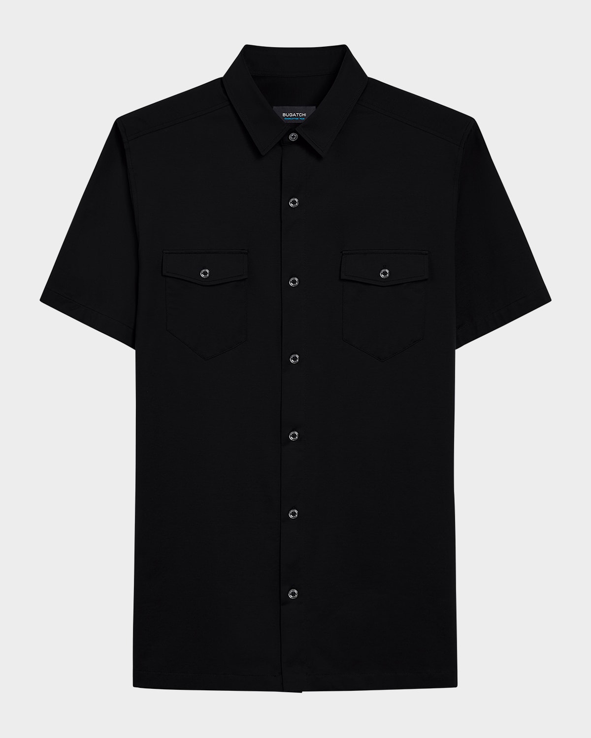 Men's OoohCotton Short-Sleeve Shirt with Chest Pockets