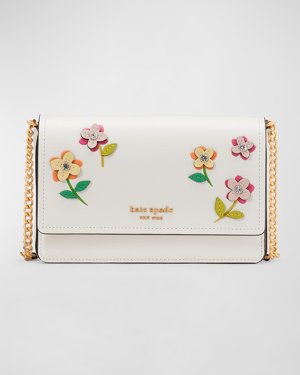Kate spade floral applique bag top