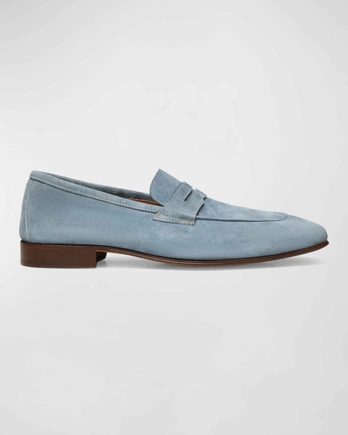 Donald J Pliner Men's Jayce Suede Penny Loafers In Ocean Blue