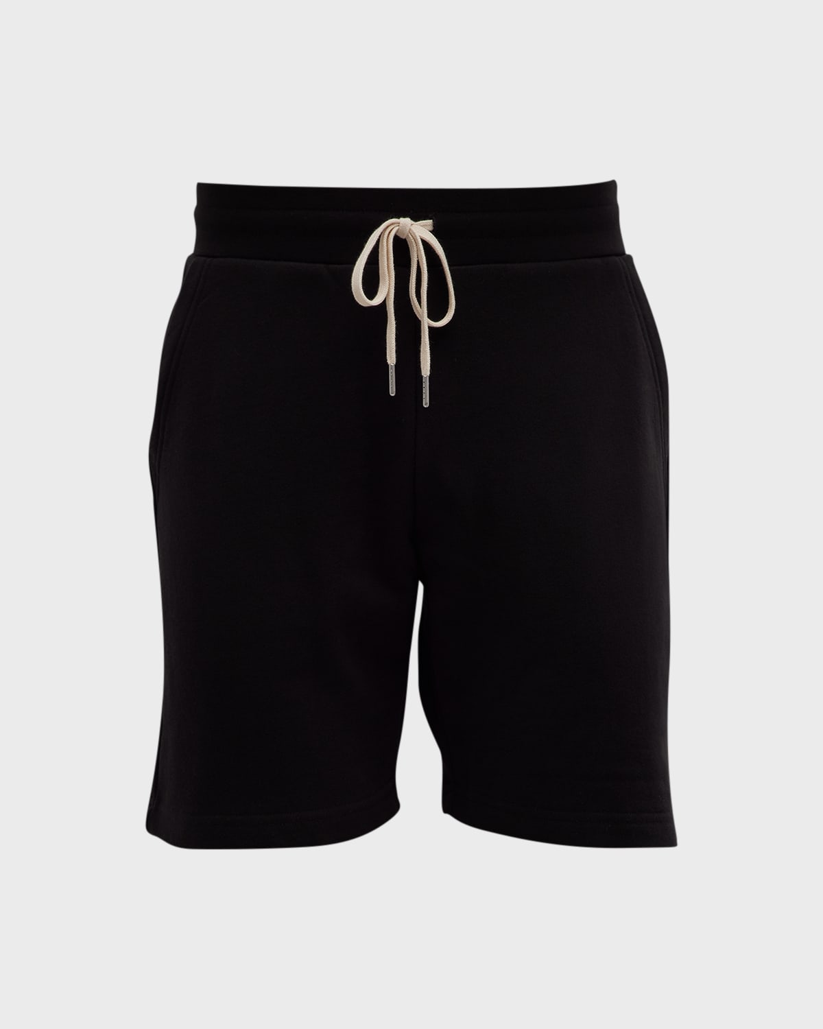 Shop John Elliott Men's French Terry Drawstring Shorts In Black