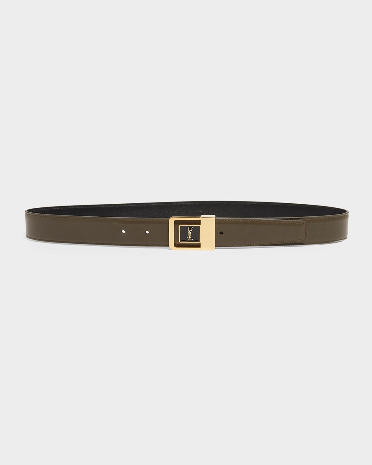 YSL Buckle Leather Belt